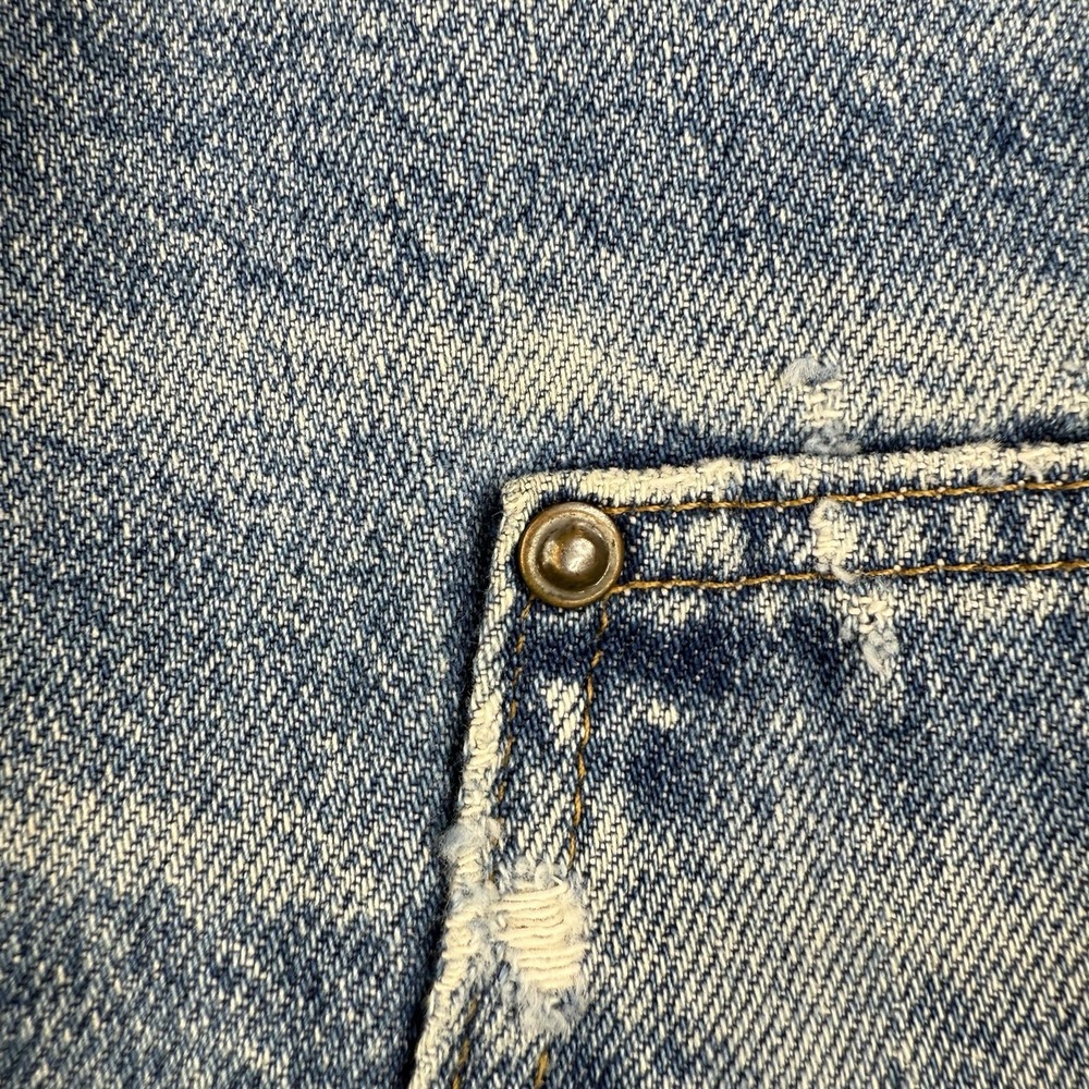 Vintage Carhartt Pants Mens 31x31 Light Wash Double Knee Rivets B73 Distressed - Picture 6 of 16